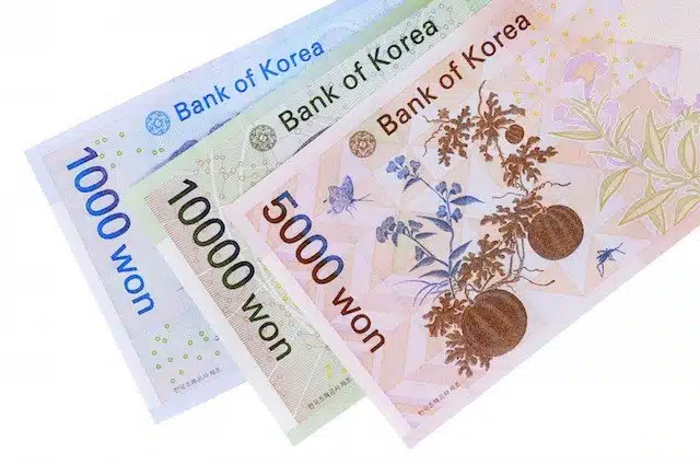 Korean Money 5000 Won Back