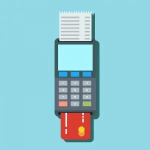 credit card terminal for purchases