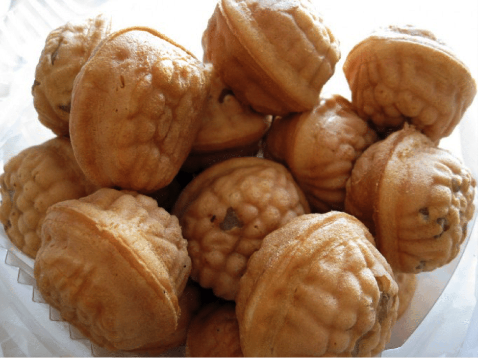 Korean street food walnut cakes