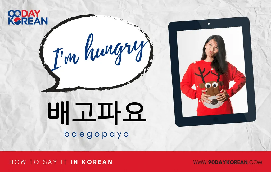 How to Say I'm Hungry in Korean standard