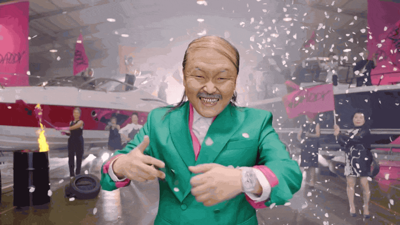 The Cocky Confetti Combover psy dance move from daddy feat CL from 2NE1