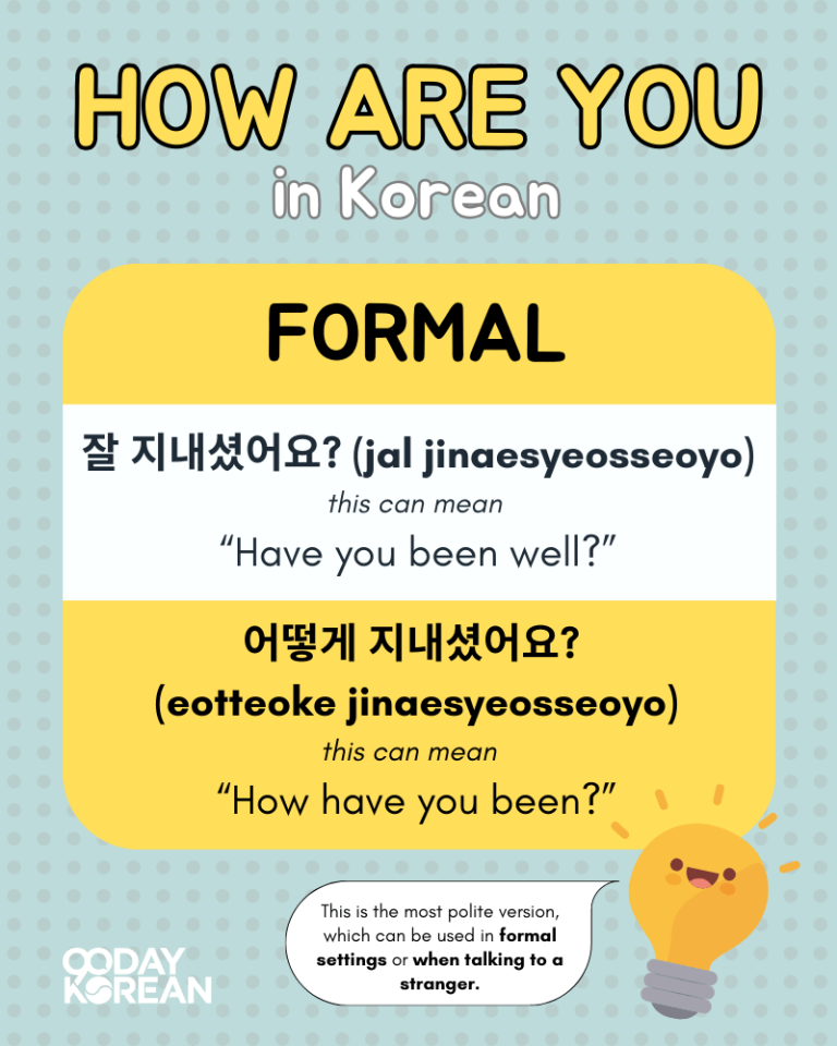 How to Say "How Are You" in Korean Basic conversation