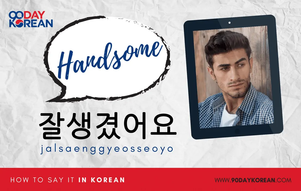How to Say Handsome in Korean standard