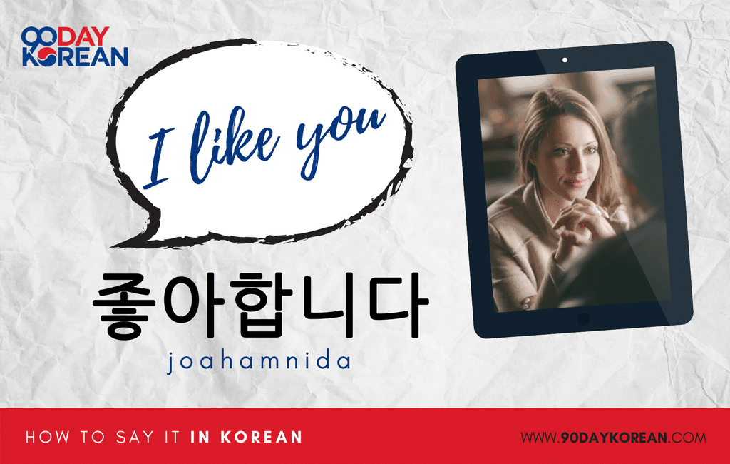 How to Say I Like You in Korean formal