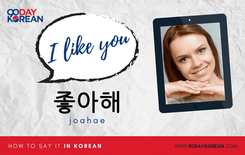 How to Say I Like You in Korean informal