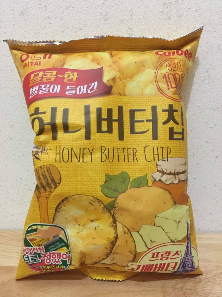 Picture of a pack of Honey Butter Chip snack