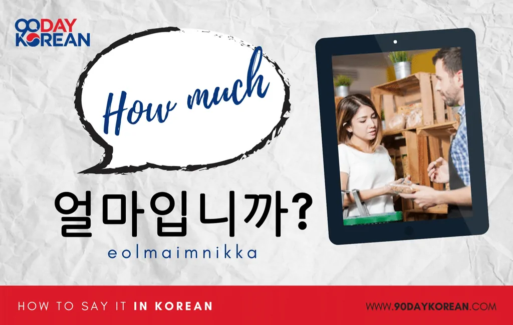 How to Say How Much in Korean formal