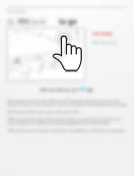 Mouse pointer with 1 blurred picture