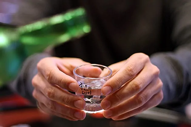 Soju shot glass