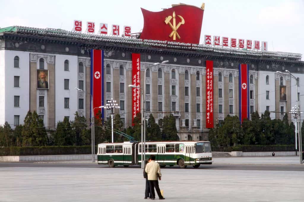 North Korean government building