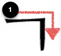 Here is the stroke order for the Korean Alphabet letter giyeok