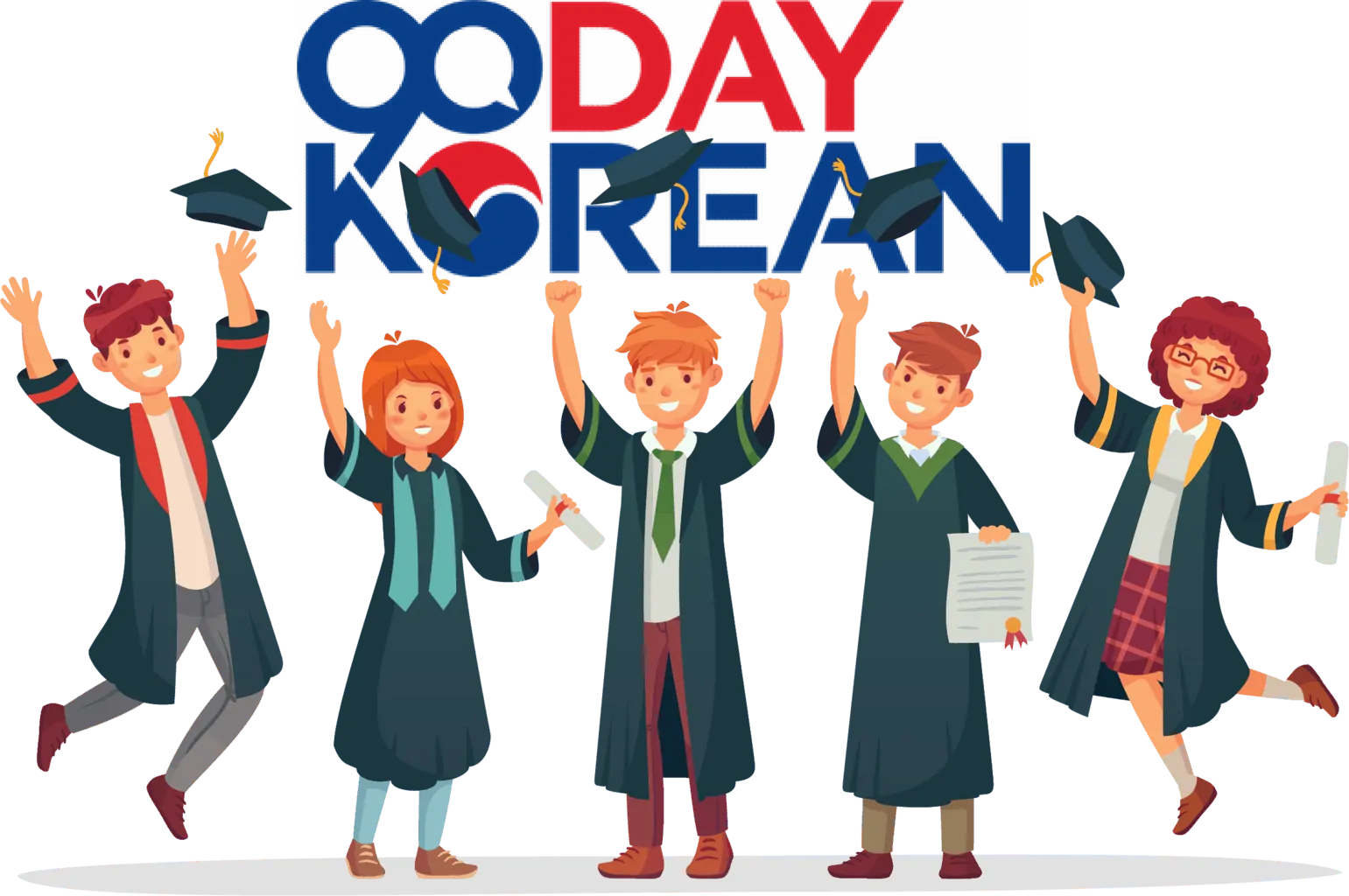 90daykorean-five-Students-Graduation