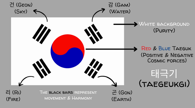 Korean Flag Infographic