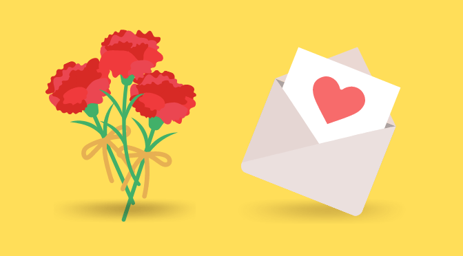 Flower and Love letter