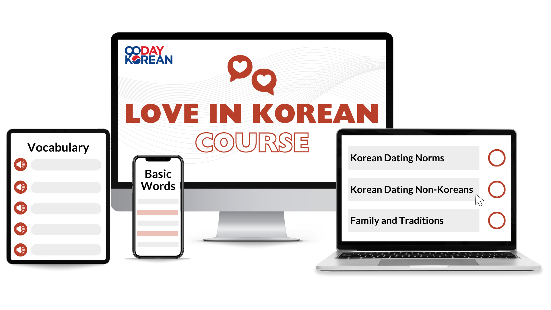 Box Shot - Love in Korean Course