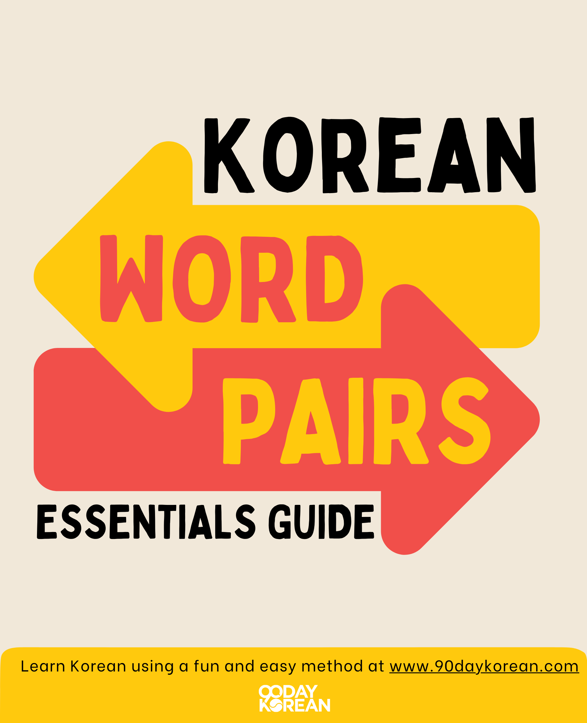 Bonus PDF - Korean Word Pairs Essentials Guide